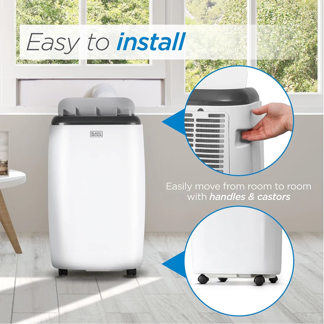 5,000 BTU Portable Air Conditioner with Remote Control, White F32789