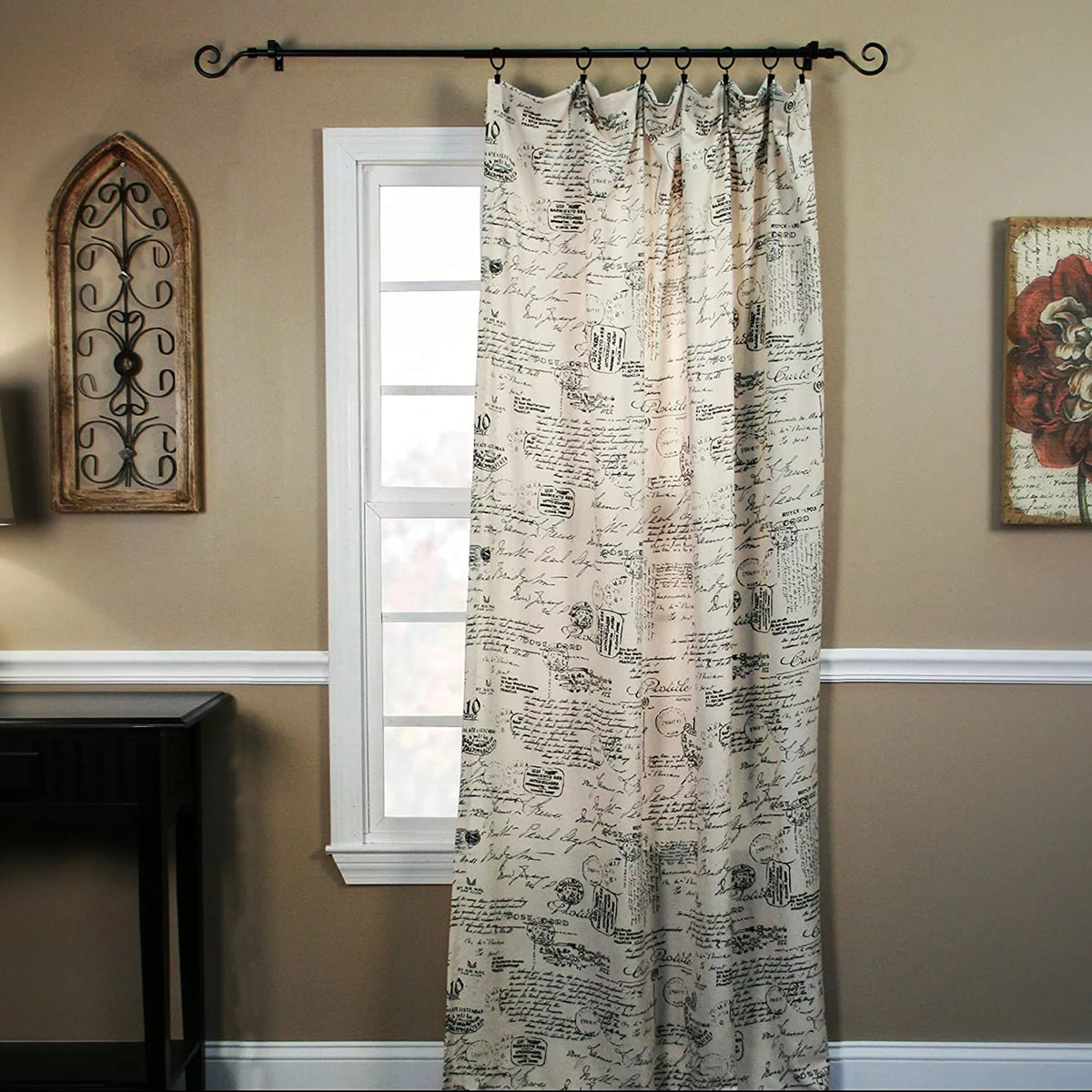 Crushed Taffeta Curtain Panel L89326