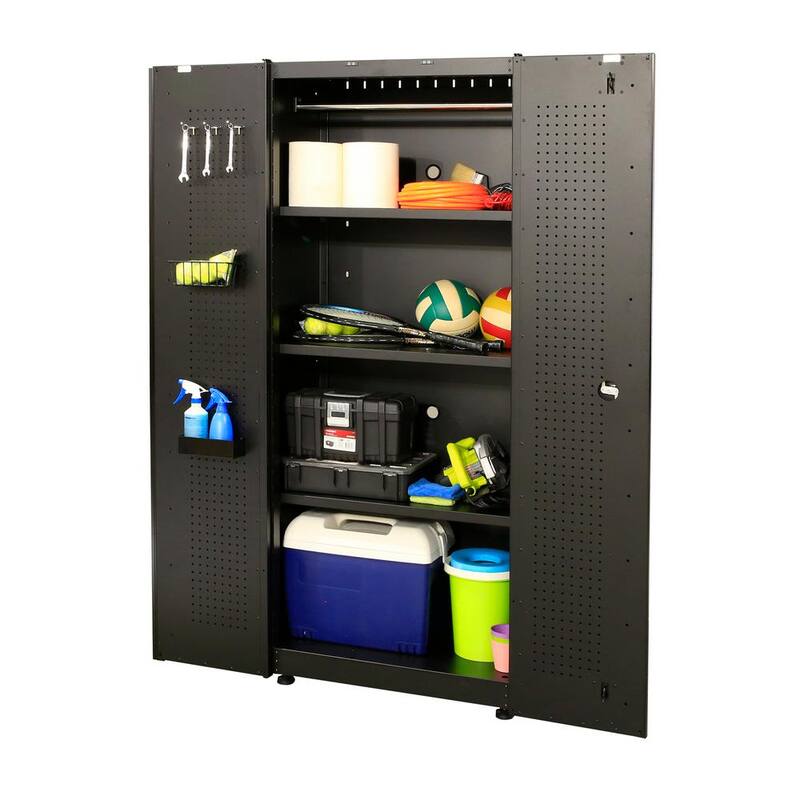 10-Piece Welded Steel Garage Storage System in Black N8820