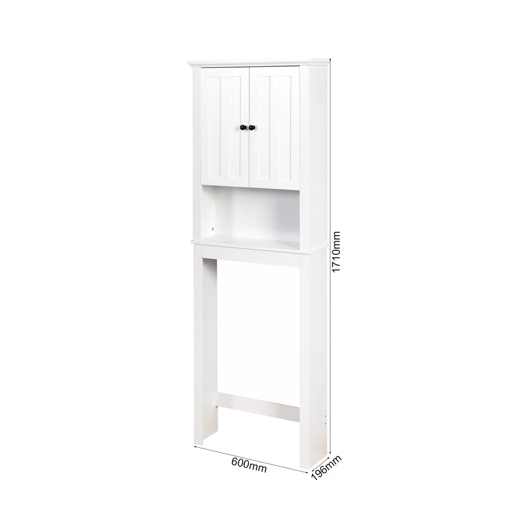 Wooden Over-The-Toilet Storage Cabinet with Adjustable Shelf X90277