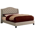 Warm Gray Tufted California King Bed W658