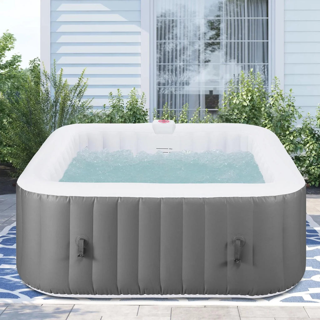 6 Person Inflatable Hot Tub with 130pcs Jet L2880