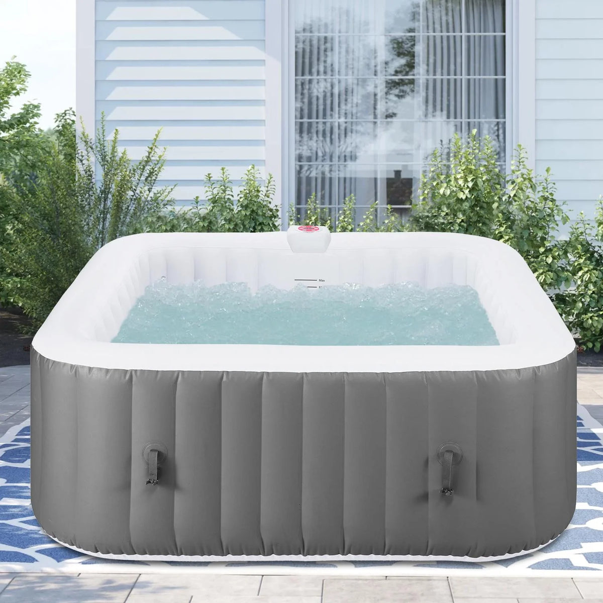 6 Person Inflatable Hot Tub with 130pcs Jet L2880