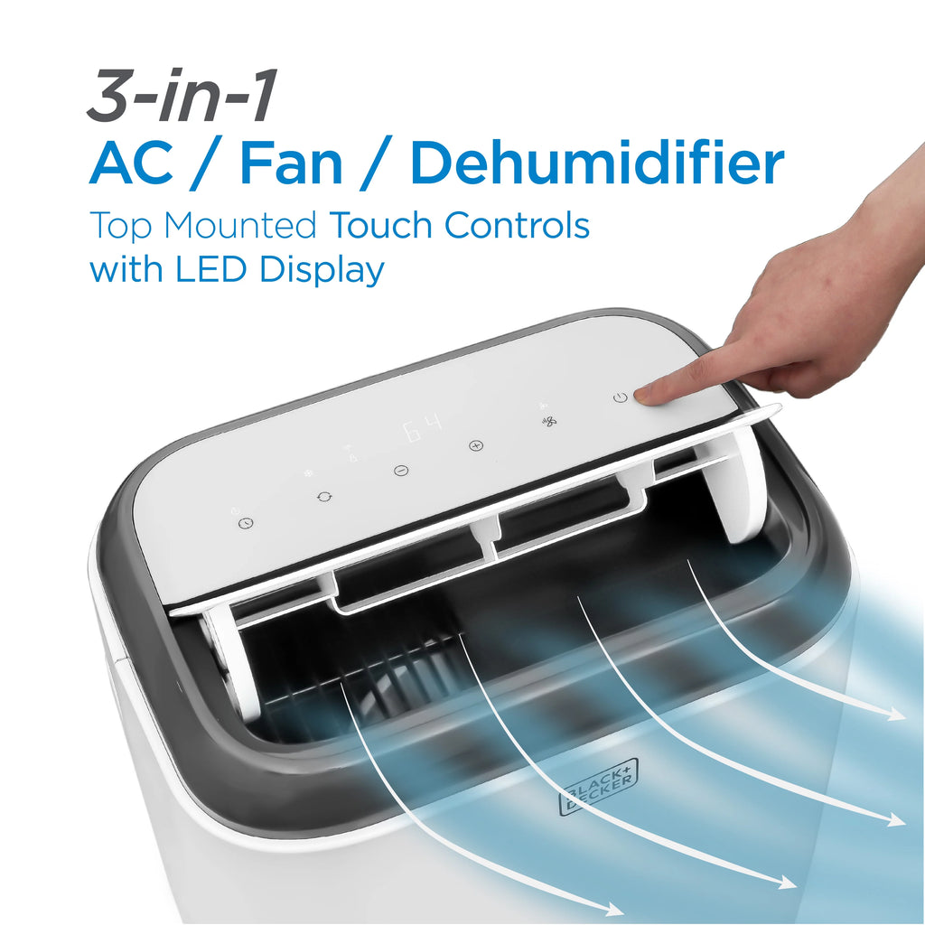 5,000 BTU Portable Air Conditioner with Remote Control, White F32789