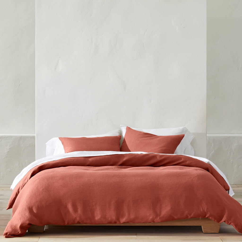 Hemp Duvet & Sham Set Dark Clay I85777