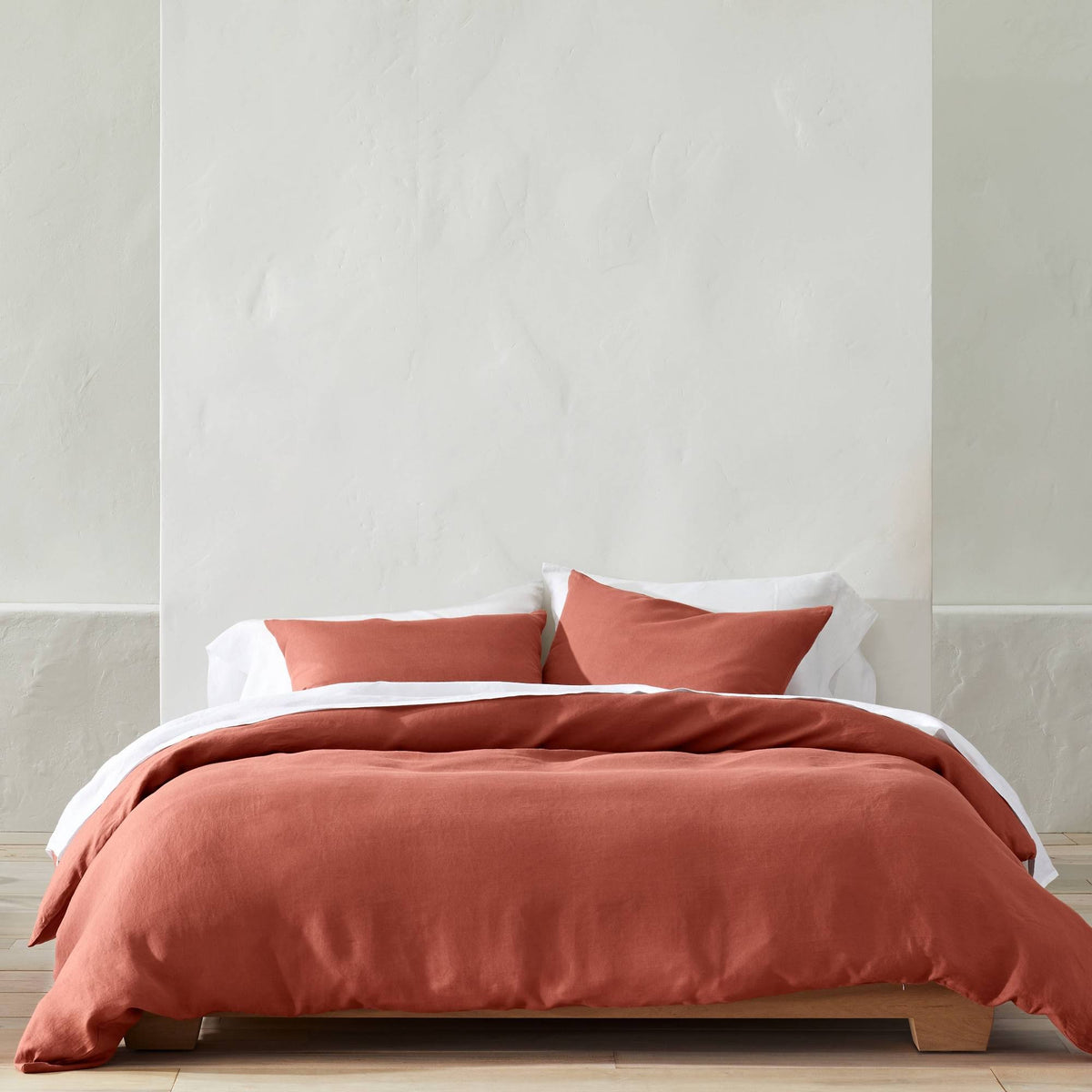 Hemp Duvet & Sham Set Dark Clay I85777