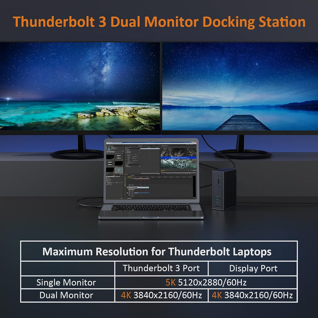 16-IN-1 Dual Monitor Docking Station K627365