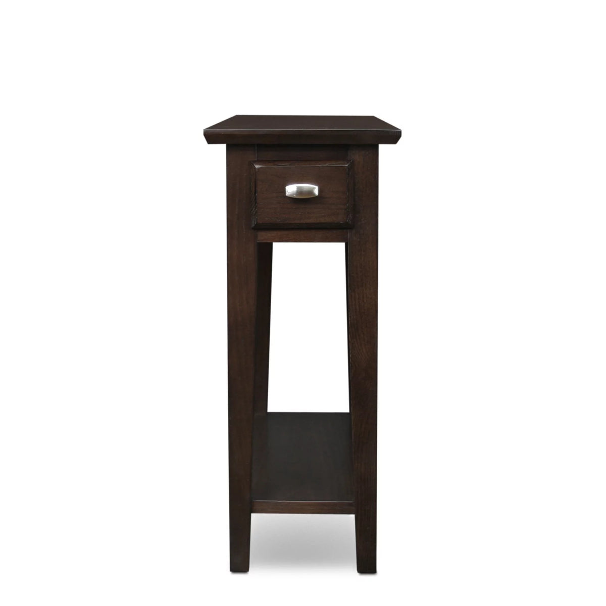 Chairside Table in Chocolate Oak Q86128