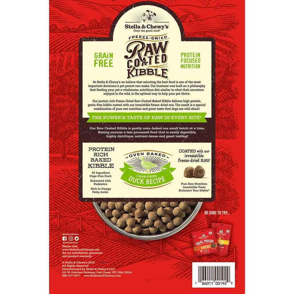 Duck Raw Coated Kibble Dog Food S3936