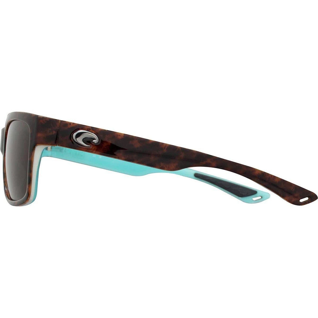 Light Tort White Aqua Square Sunglasses Copper Lens D230