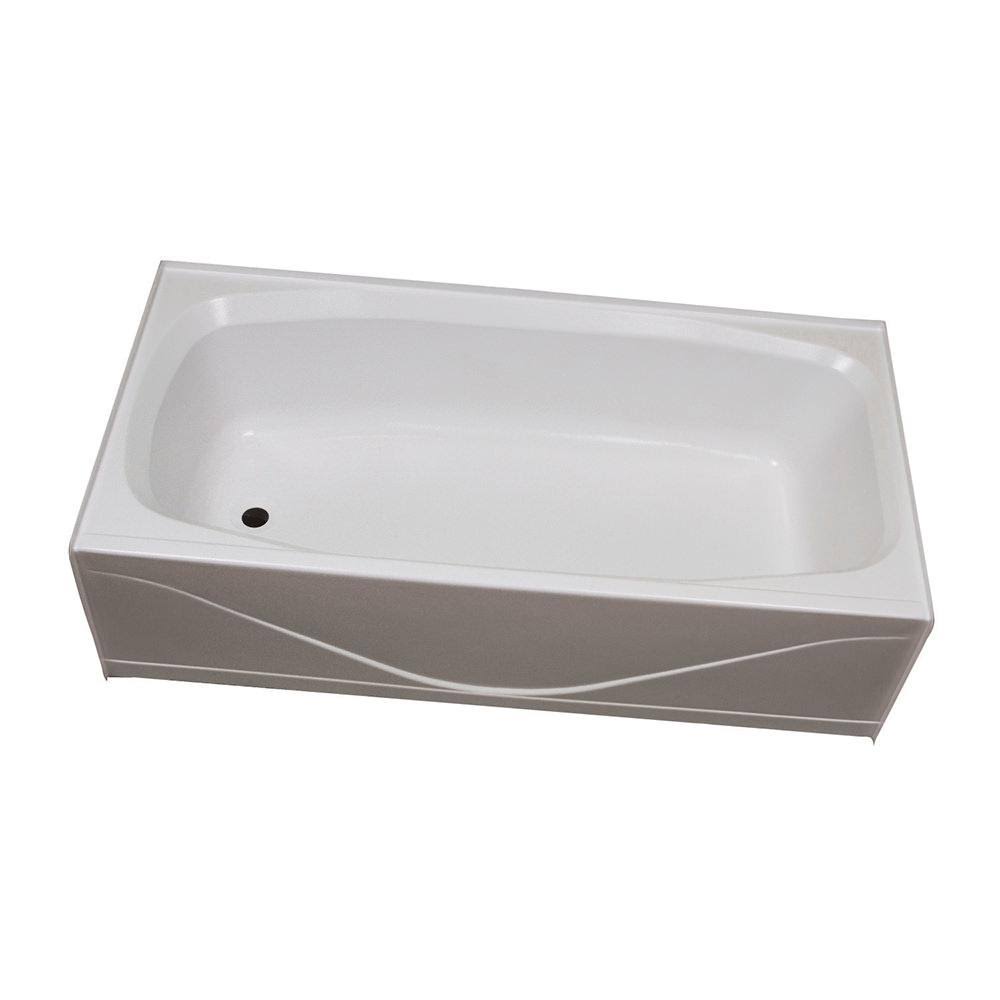 Replacement ABS Bath Tub, 27 x 54, White with Left Drain A52672