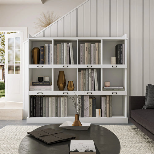 10-shelf Brown Bookcase R7898
