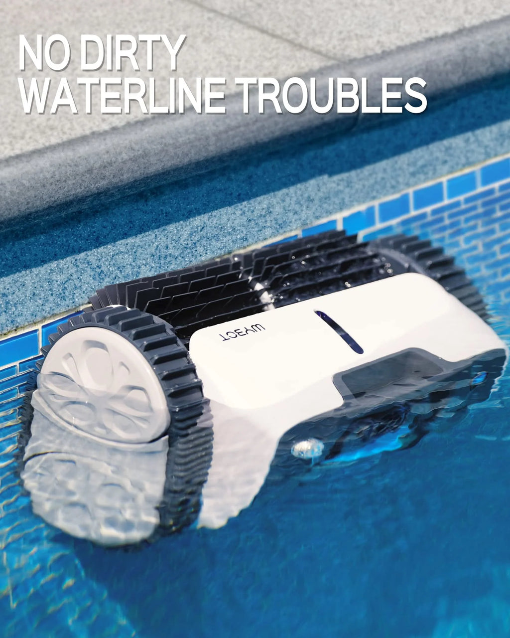 Cordless Robotic Pool Cleaner with Wall Climbing F832768