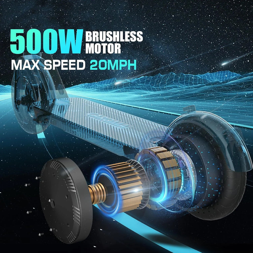 Electric Scooter, 20 Mph, 25 Miles Range, 500W Foldable G153