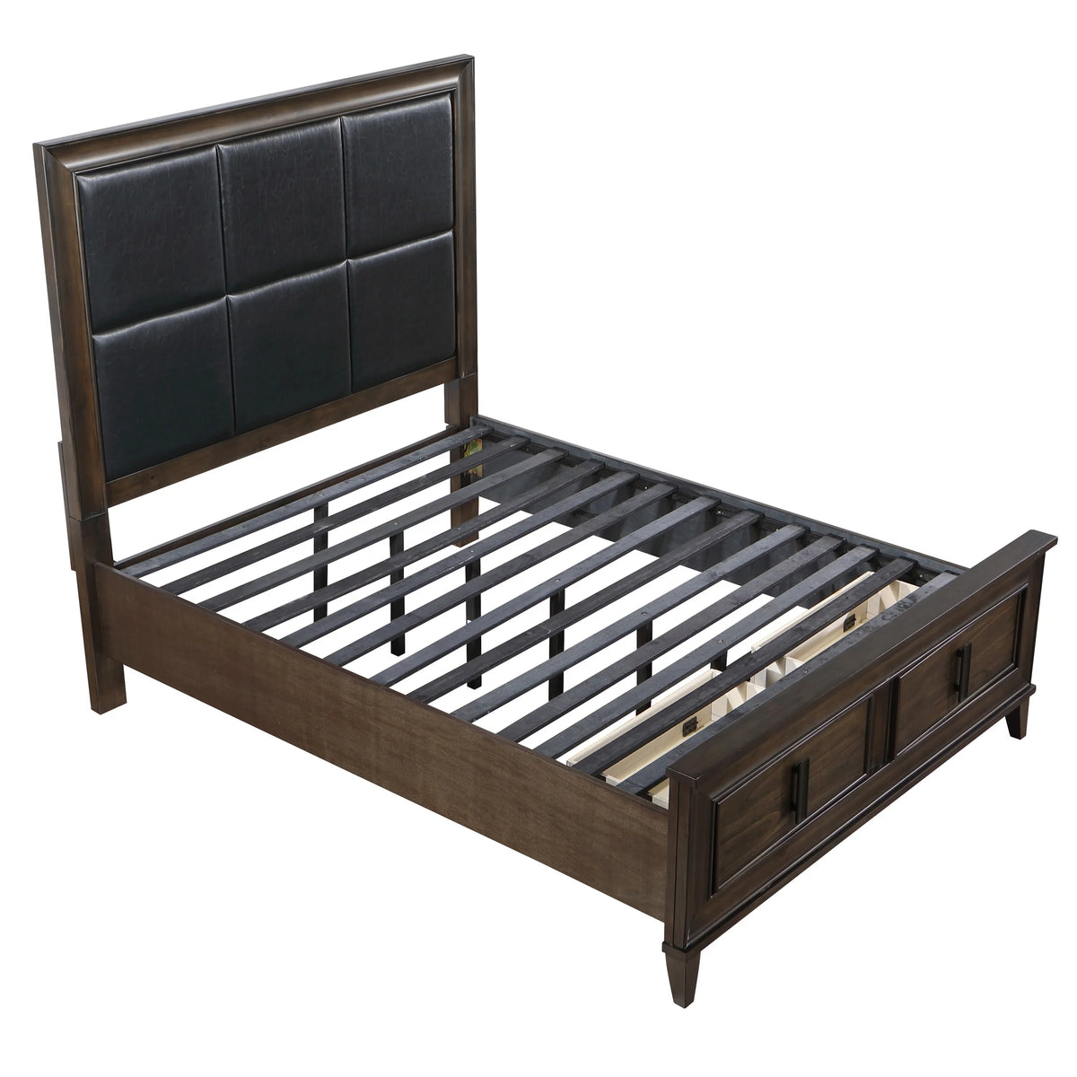 Dark Brown 3-Piece Upholstered Storage Bedroom Set U531202