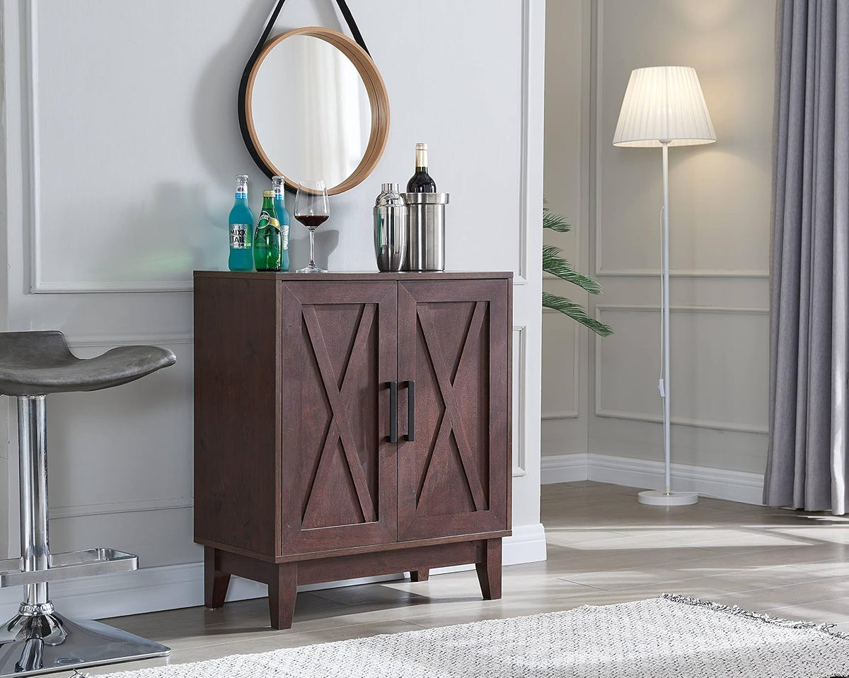 Small Mahogany Entry Cabinet with Sideboard S6781