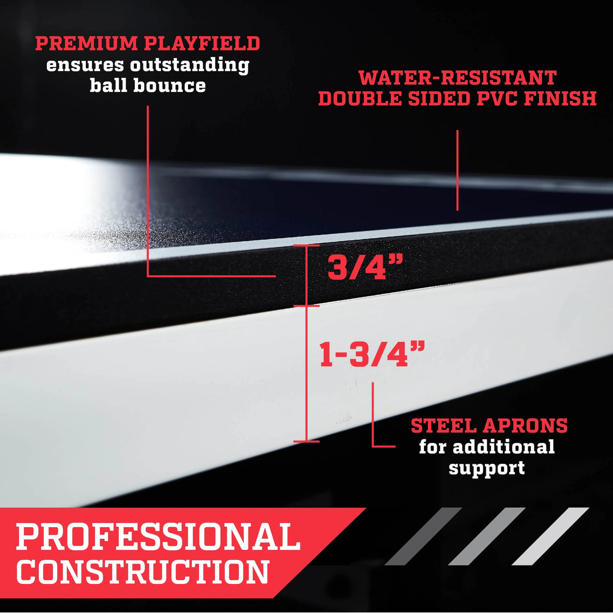 Official Size 2 Piece Table Tennis Table with Table Cover Z2775