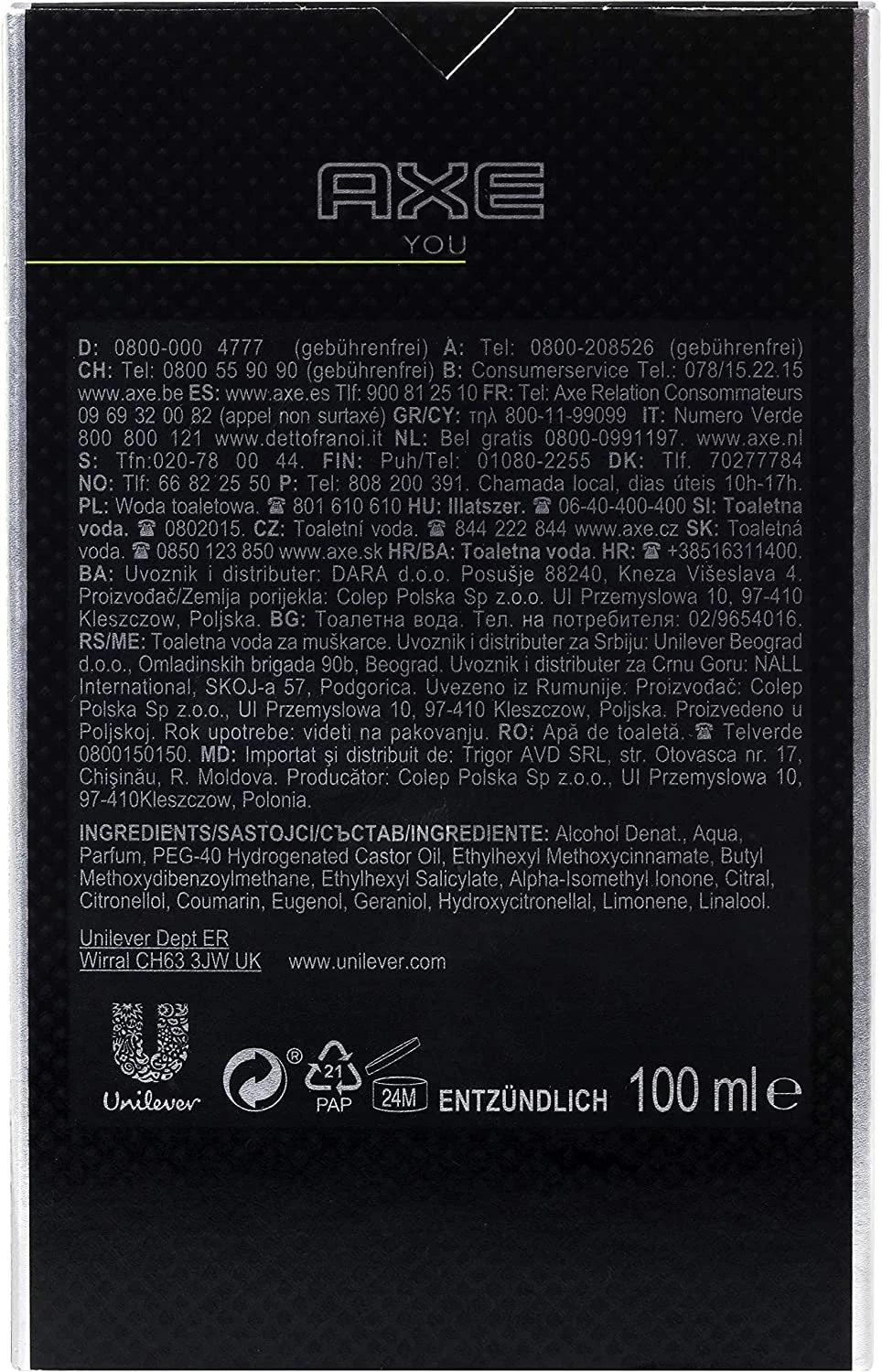 Men's Eau de Toilette 2X100ML Y39850