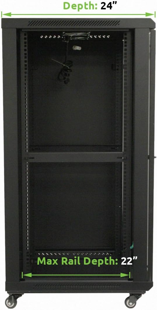 22U Wall Mount Network Server Cabinet Rack Y54036