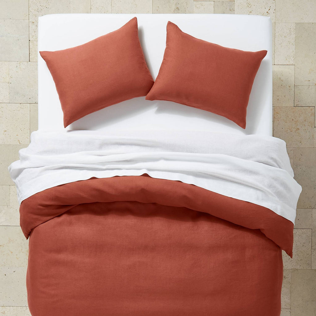Hemp Duvet & Sham Set Dark Clay I85777