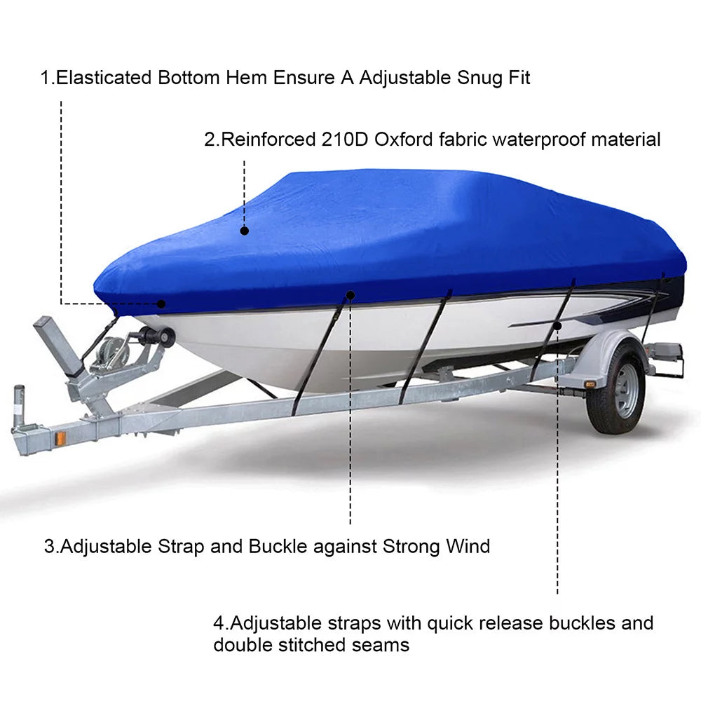Heavy Duty Waterproof Boat Cover 11-13ft N662577