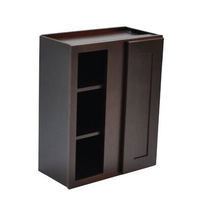 Espresso Shaker Style Kitchen Wall Cabinet 1-Door C86558