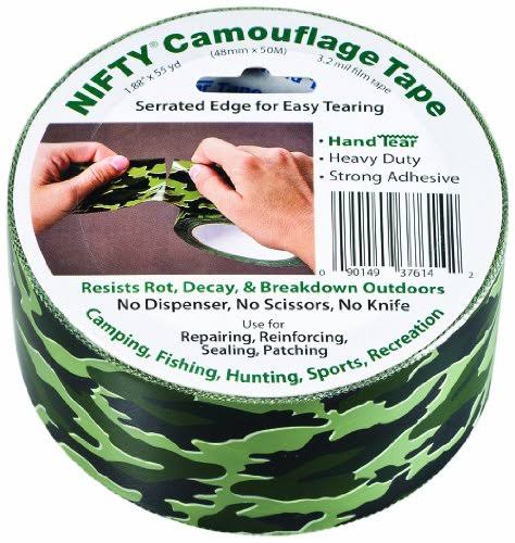 Hand Tear Tape, 3.2 Mil Thick, 55 yds Length, Camouflage Print M16153
