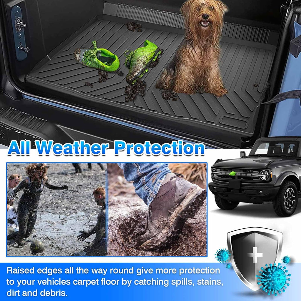 All Weather TPE Cargo Liner Trunk Mat Pack of 2 S84823