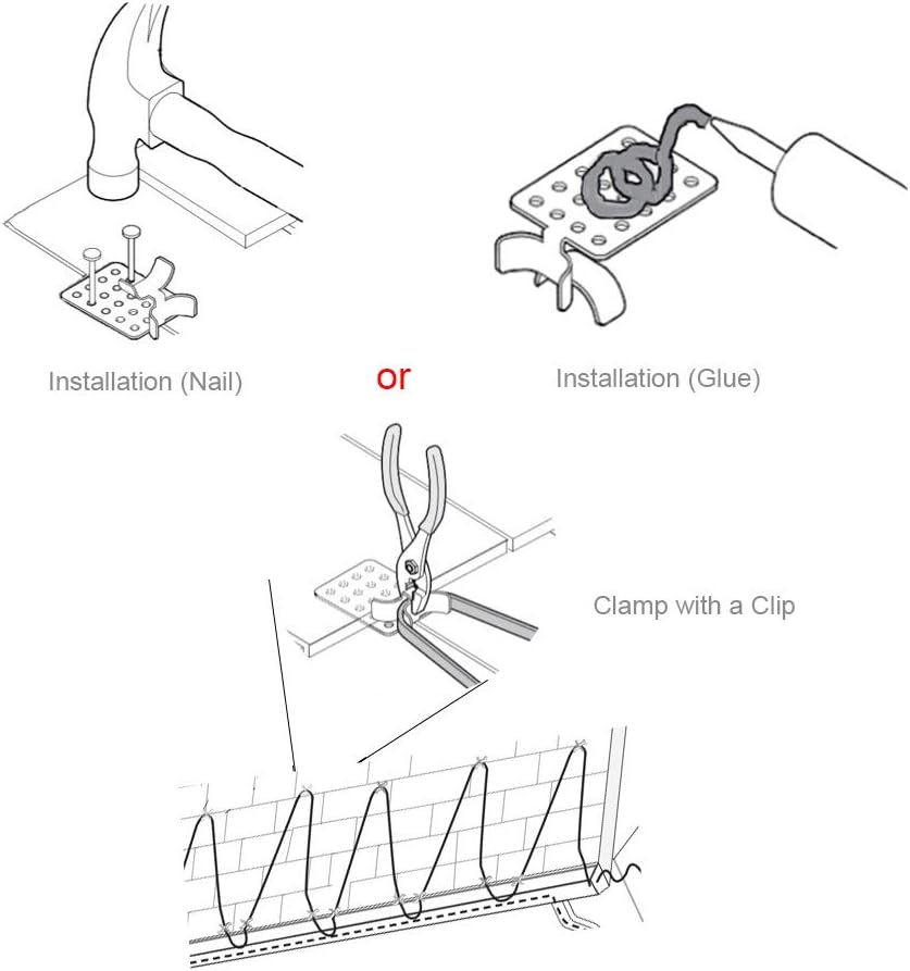 Roof De-Icing Cable Clips 50-Pack L9521