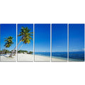Canvas Artwork Print 60 in. Wide x 28 in. High 5 Equal Panels K542082