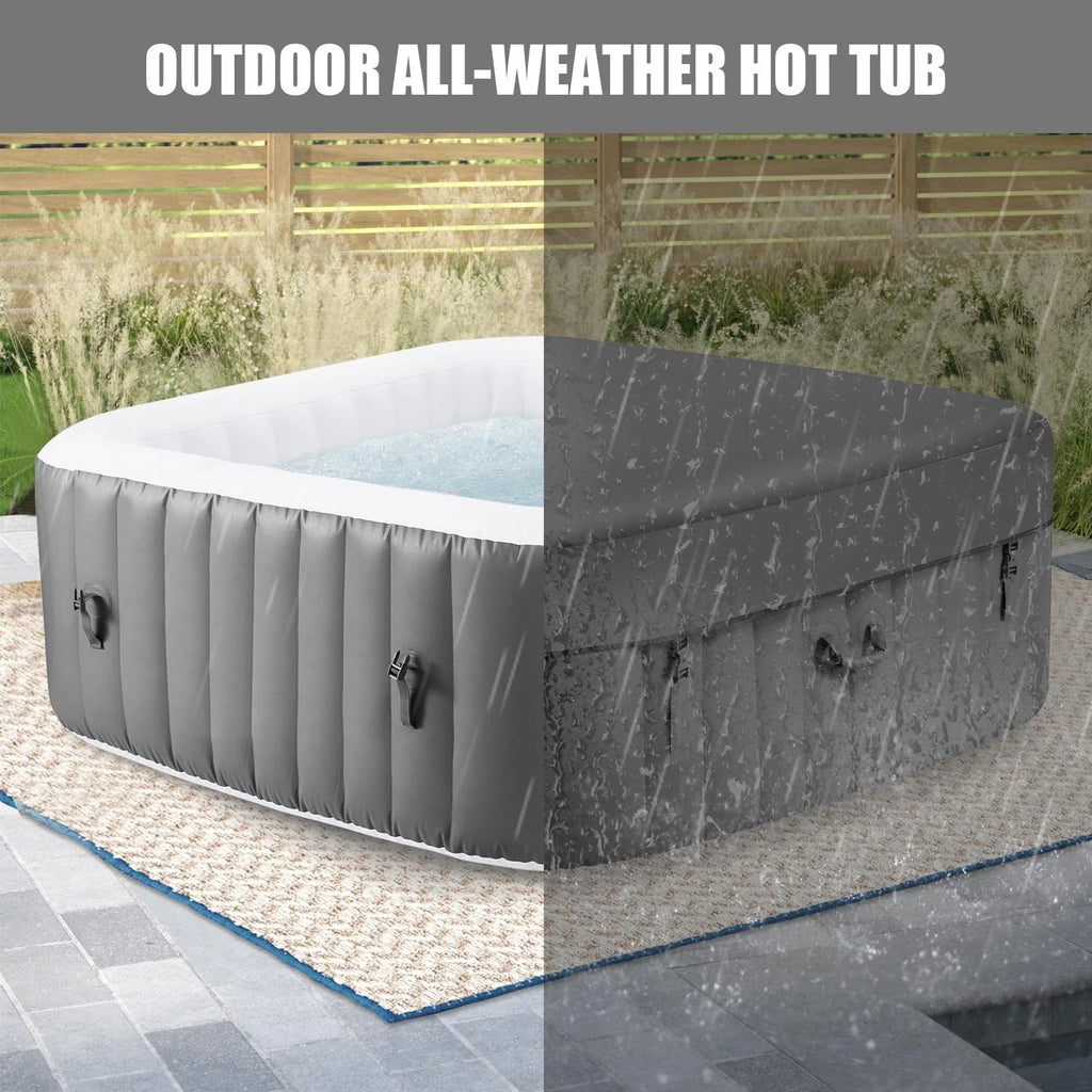 6 Person Inflatable Hot Tub with 130pcs Jet L2880
