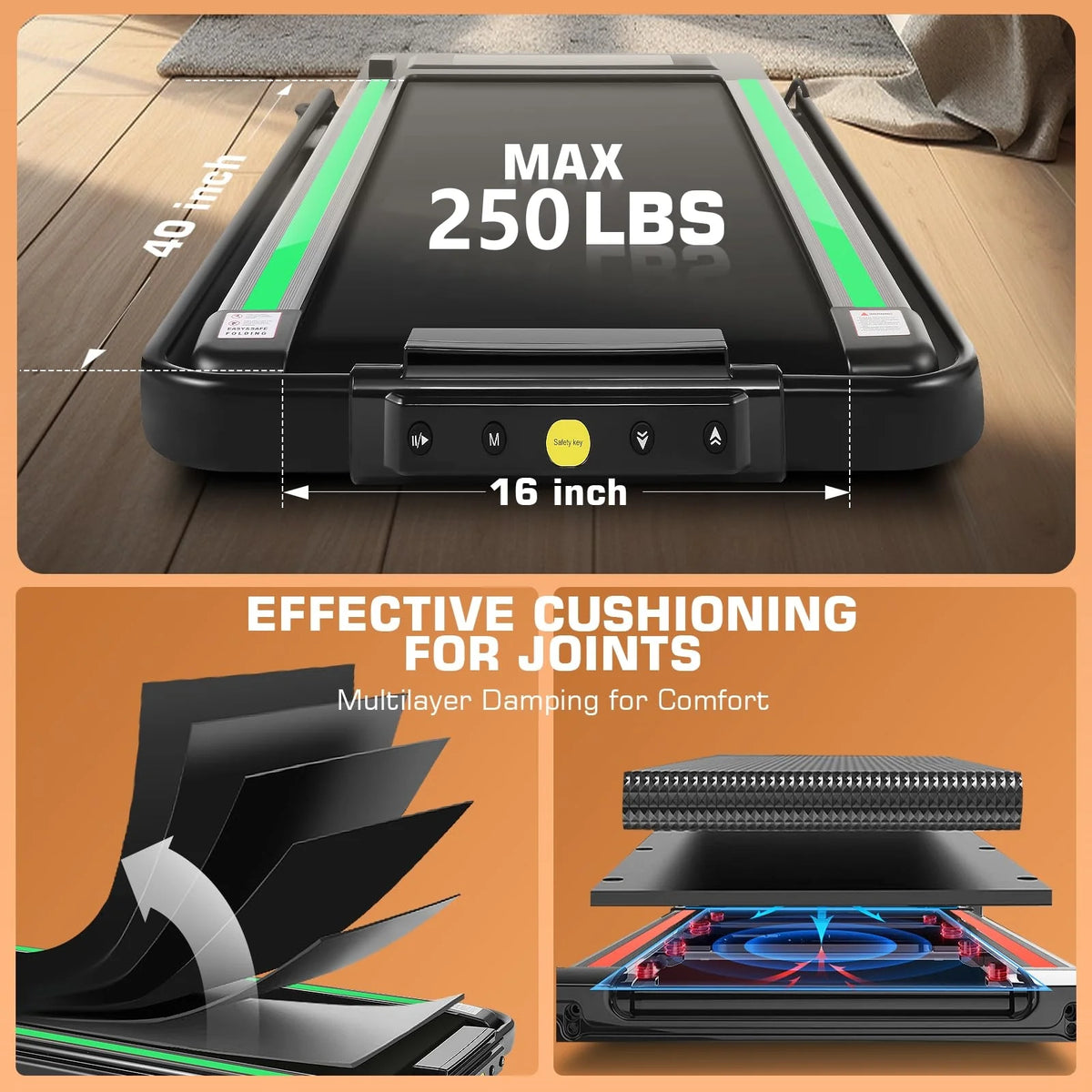 2 in 1 Folding Treadmill I311161