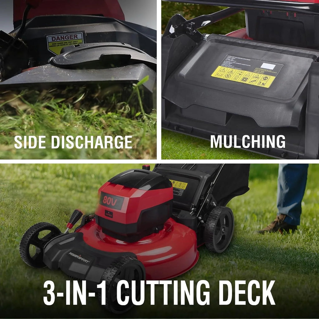 80V MAX 21 Cordless Brushless Electric Lawn Mower H76902
