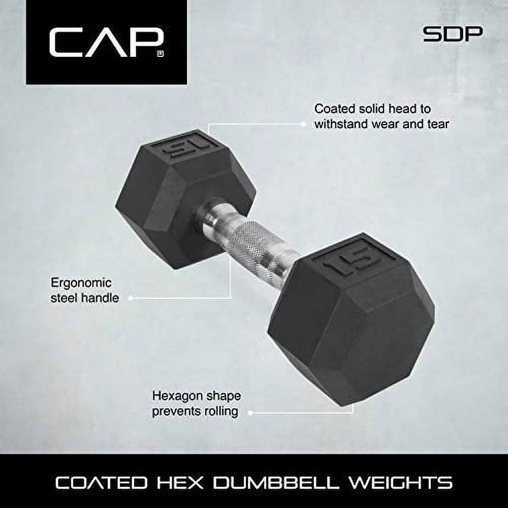 Coated Hex Dumbbells Pair Z341