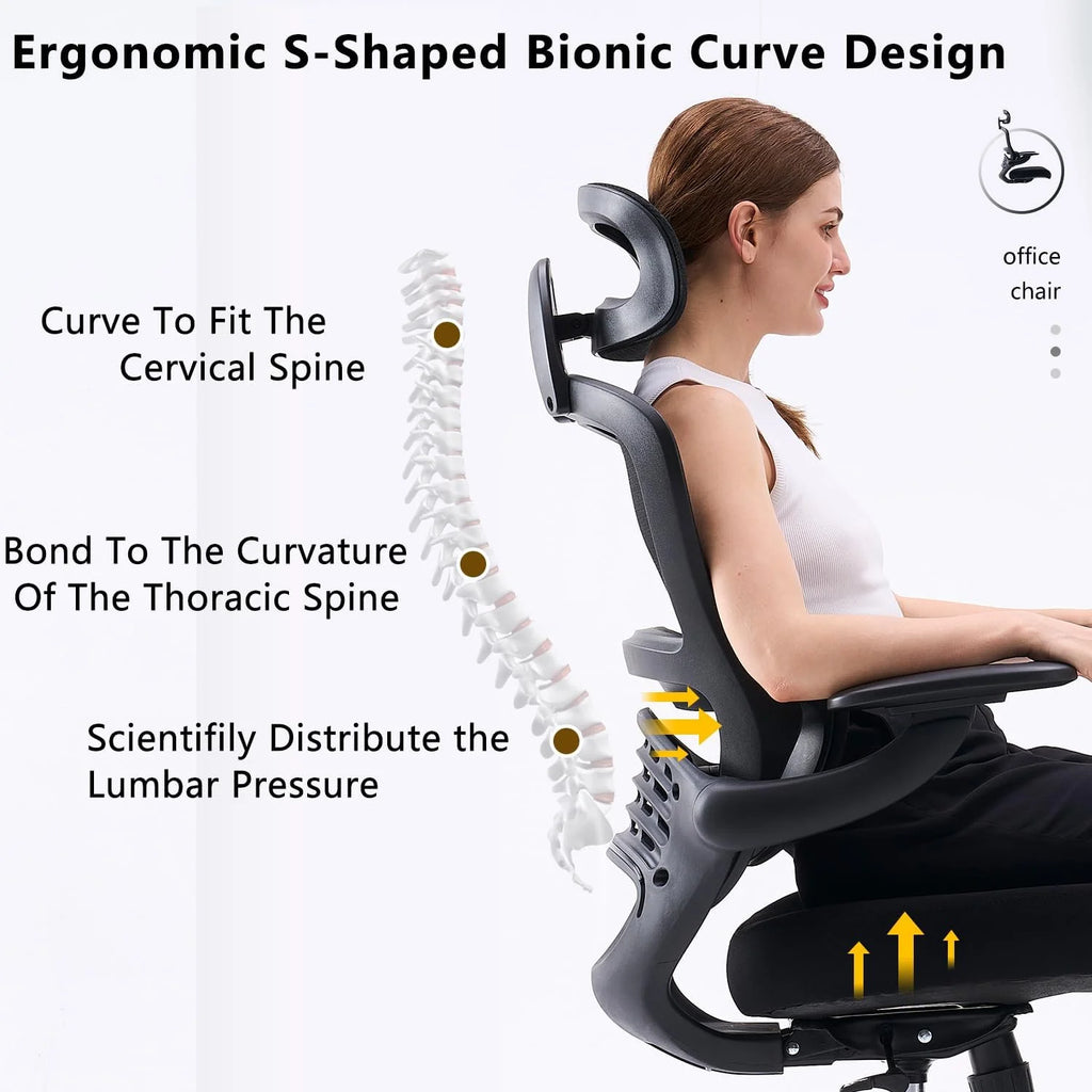 Green Ergonomic Mesh Office Chair with Wheels H116