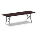 Rectangular Mahogany Wood Folding Table E5956