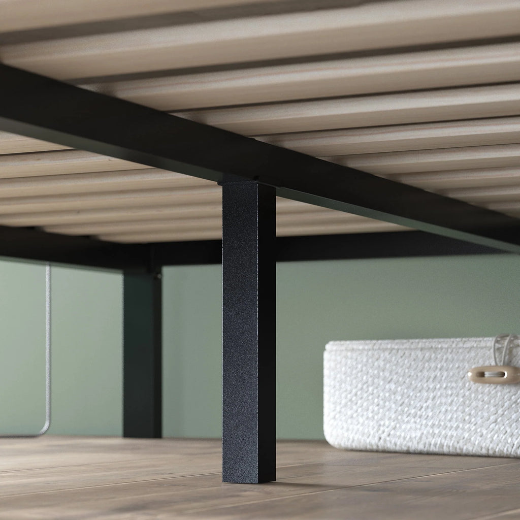 Metal Platform Bed Frame with Headboard B56283