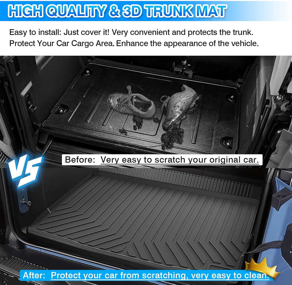 All Weather TPE Cargo Liner Trunk Mat Pack of 2 S84823