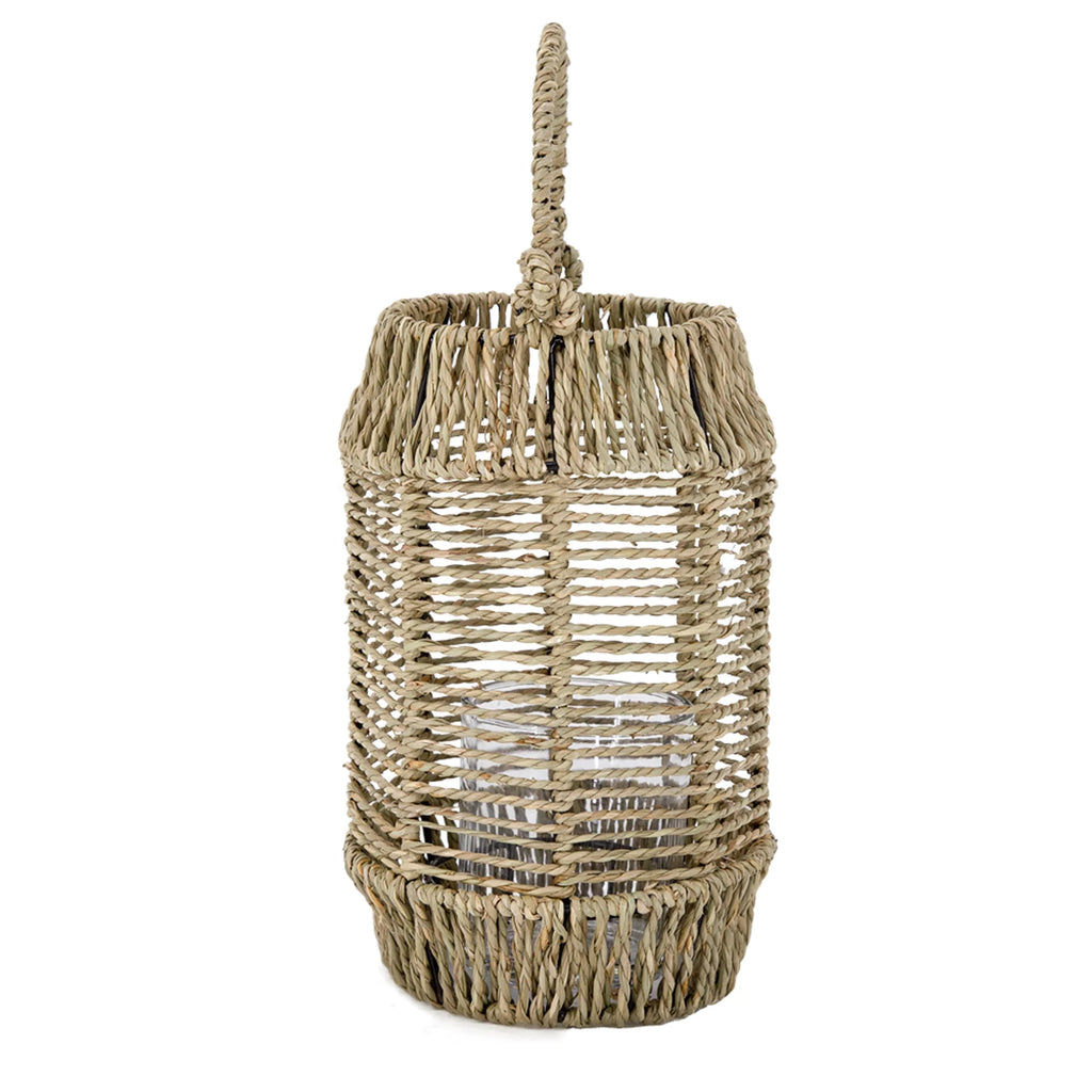 Seagrass Rope Wrapped Candle Lantern R866784