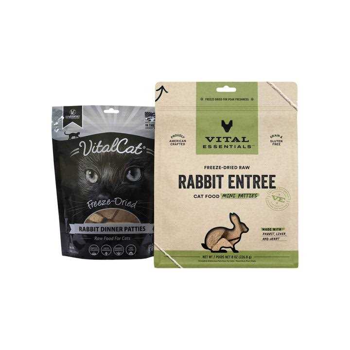 Freeze Dried Raw Rabbit Cat Food Mini Patties K191895
