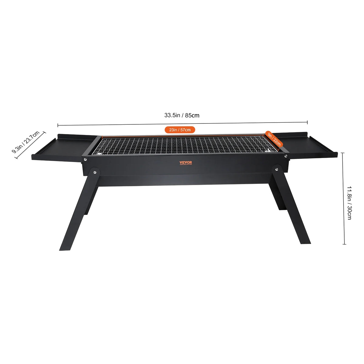 Foldable Portable Charcoal BBQ Grill Z345084