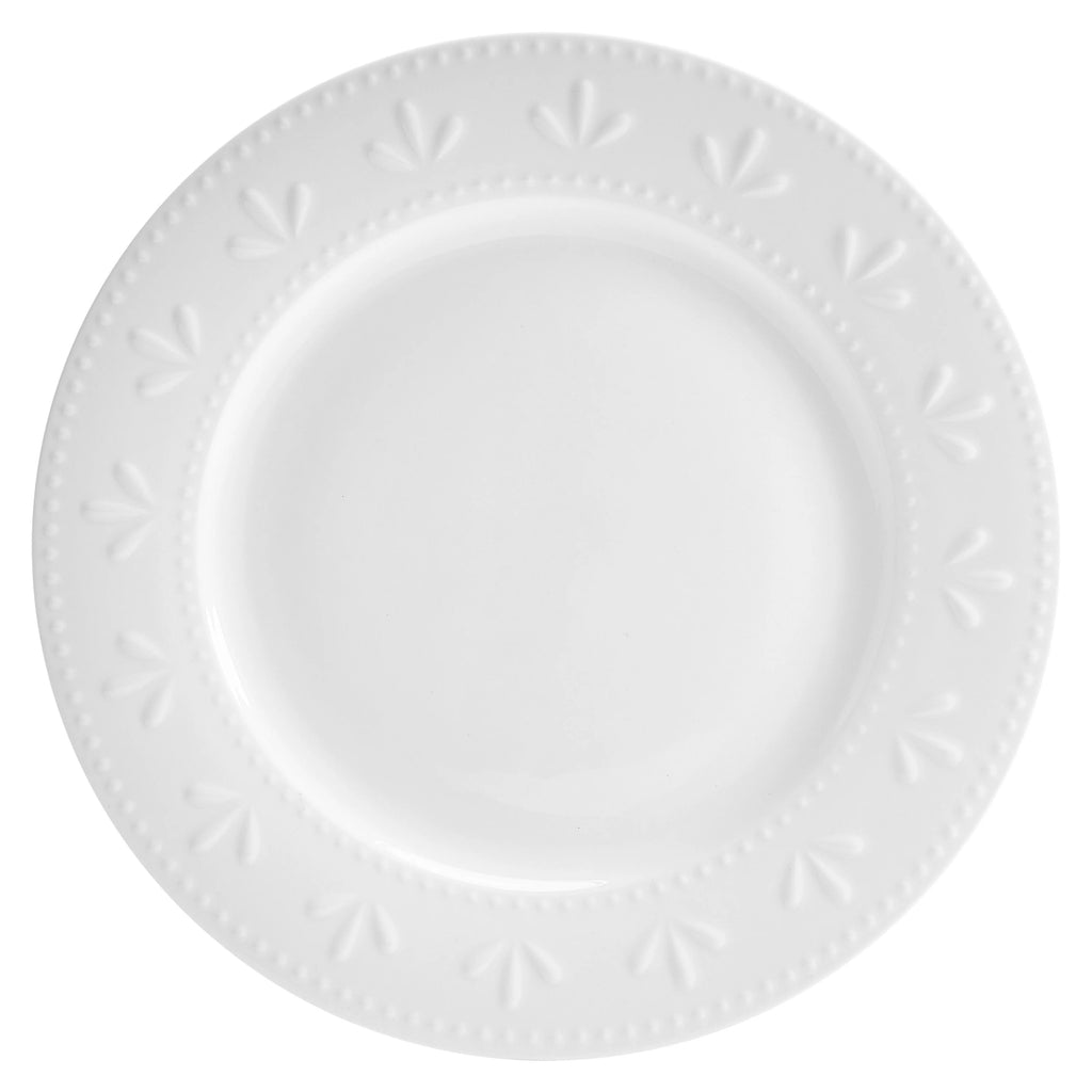 12-Piece White Porcelain Dinnerware Set L292