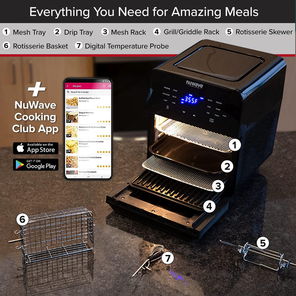 15.5-Quart Digital Air Fryer Oven with Rotisserie L3173