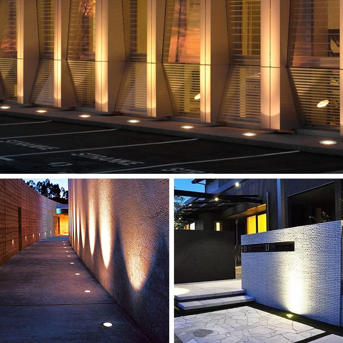 6W IP67 Waterproof Low Voltage Landscape Well Lights Pack of 2 M690314
