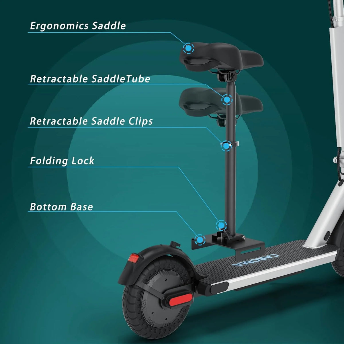 Electric Scooter, 20 Mph, 25 Miles Range, 500W Foldable G153