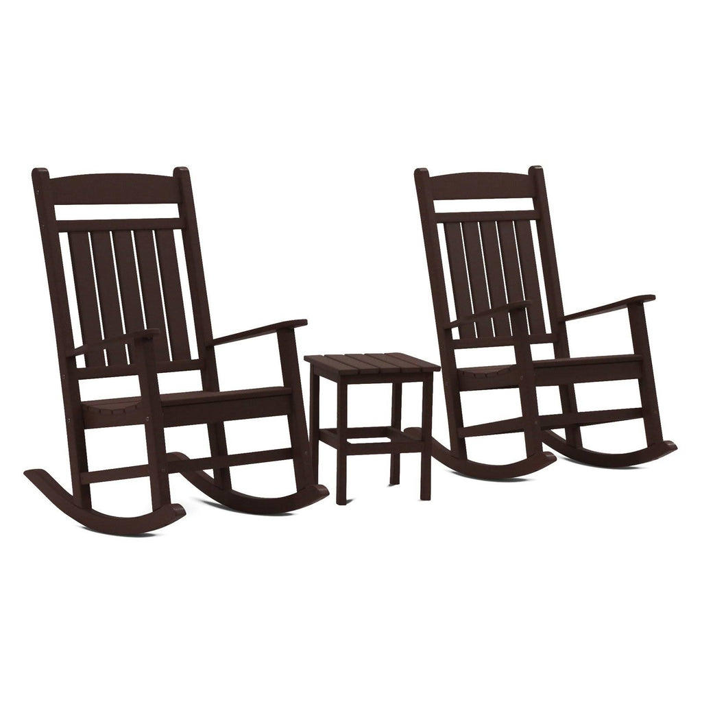 3 pc. Rocking Chair Set Chocolate M2405