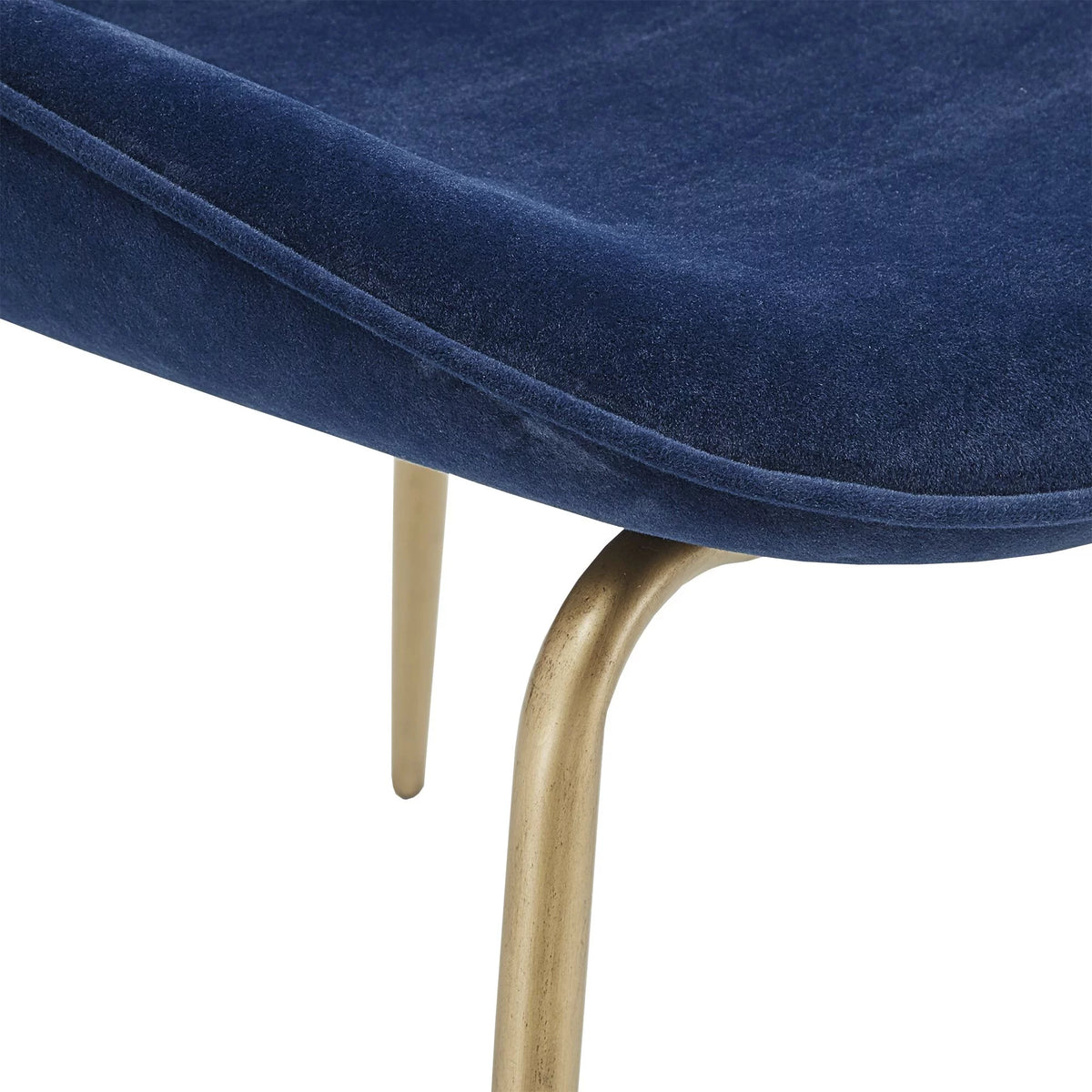 Blue Velvet Upholstered Dining Chair Set of 2 H33446