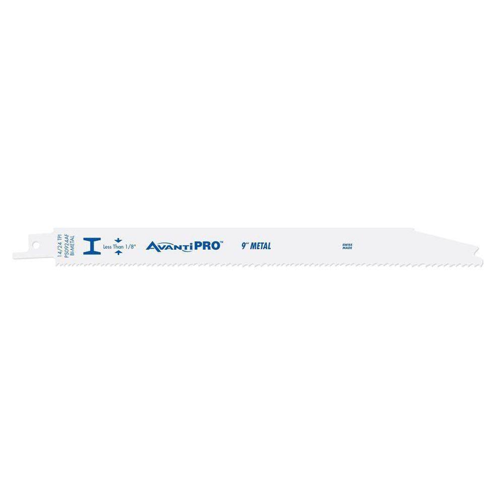 9 in. 14/24 Teeth per in. Thin Metal Cutting Reciprocating Saw Blade 50-Pack B7262