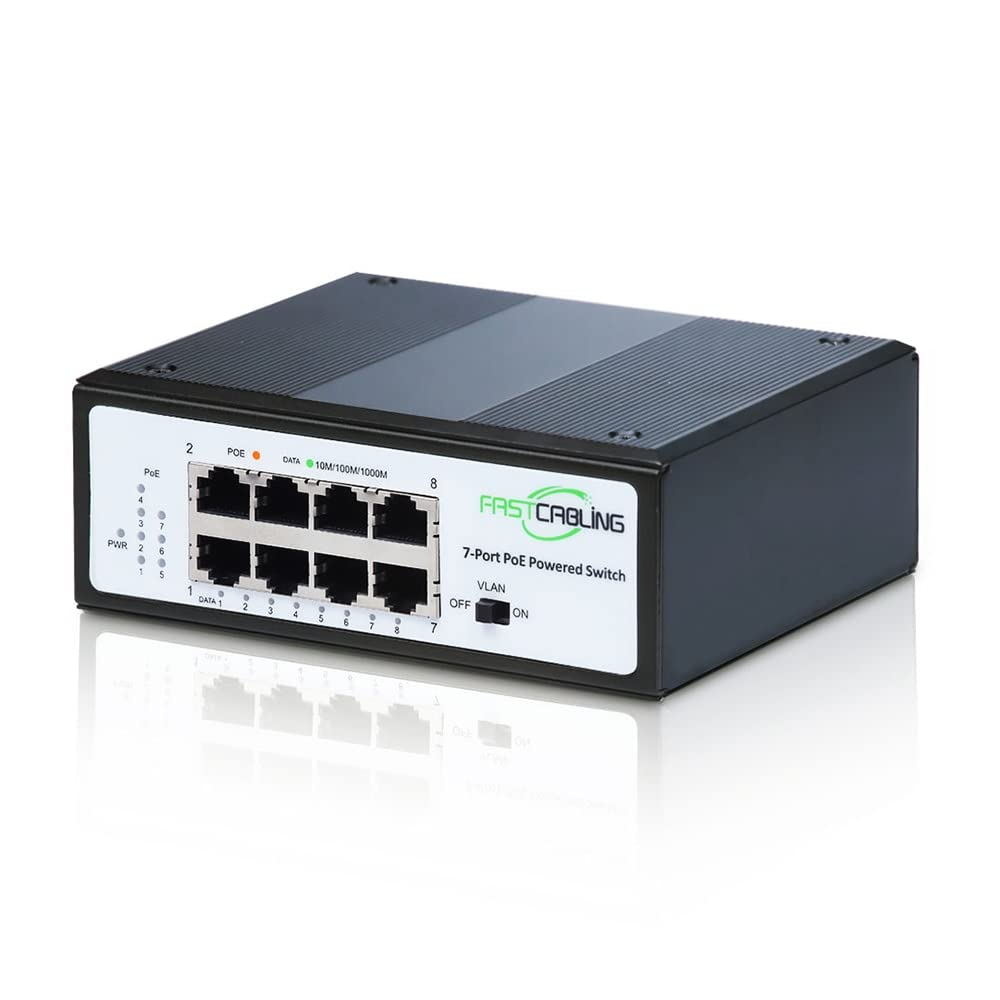 PoE Powered Switch, PoE+ Extender, 71W Passthrough Power R558842