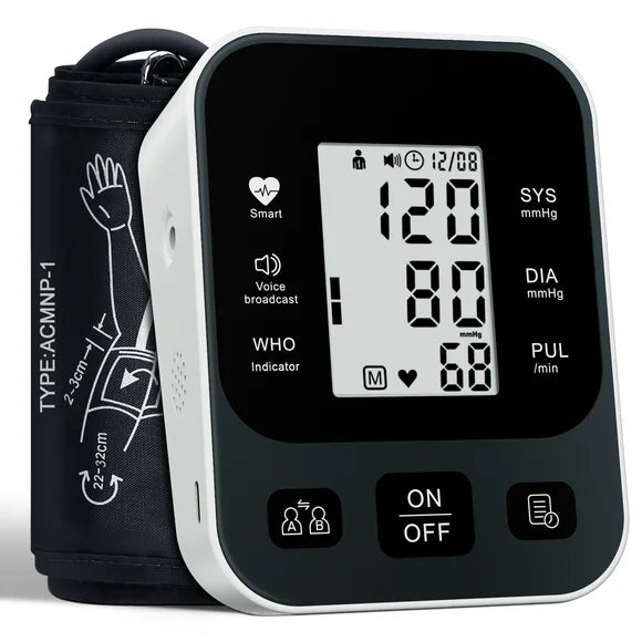 Automatic Upper Arm Blood Pressure Monitor with Adjustable Cuff R349